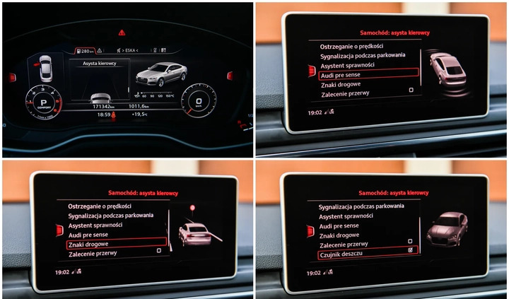 Audi A5 cena 128800 przebieg: 171342, rok produkcji 2018 z Wolbórz małe 704